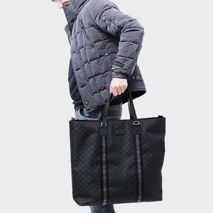 Gucci Black Nylon GG Guccissima XL Travel Tote